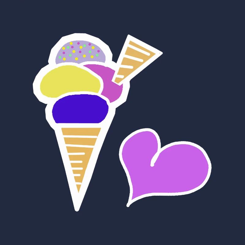 Eiscreme Eis  Eiswaffel Kinder Retro 60er