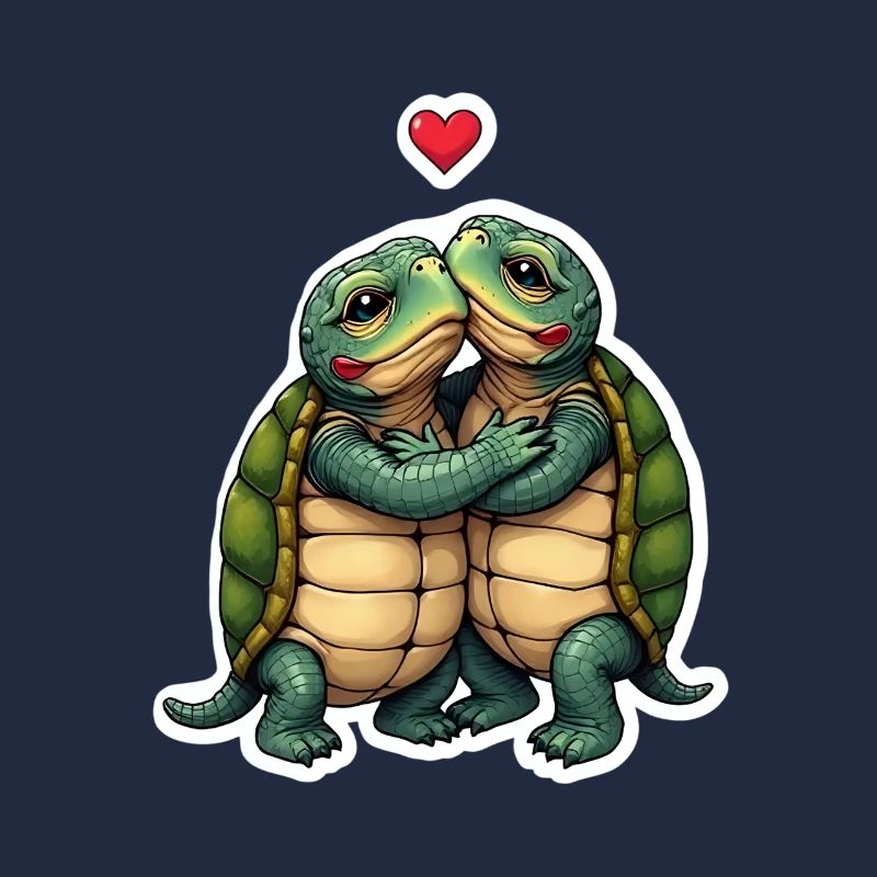 Verliebte Schildkröten