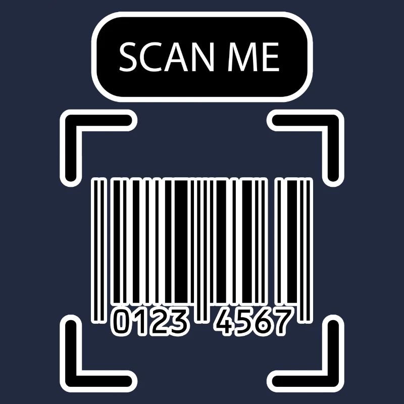 SCAN ME Barcode Lustiges Design