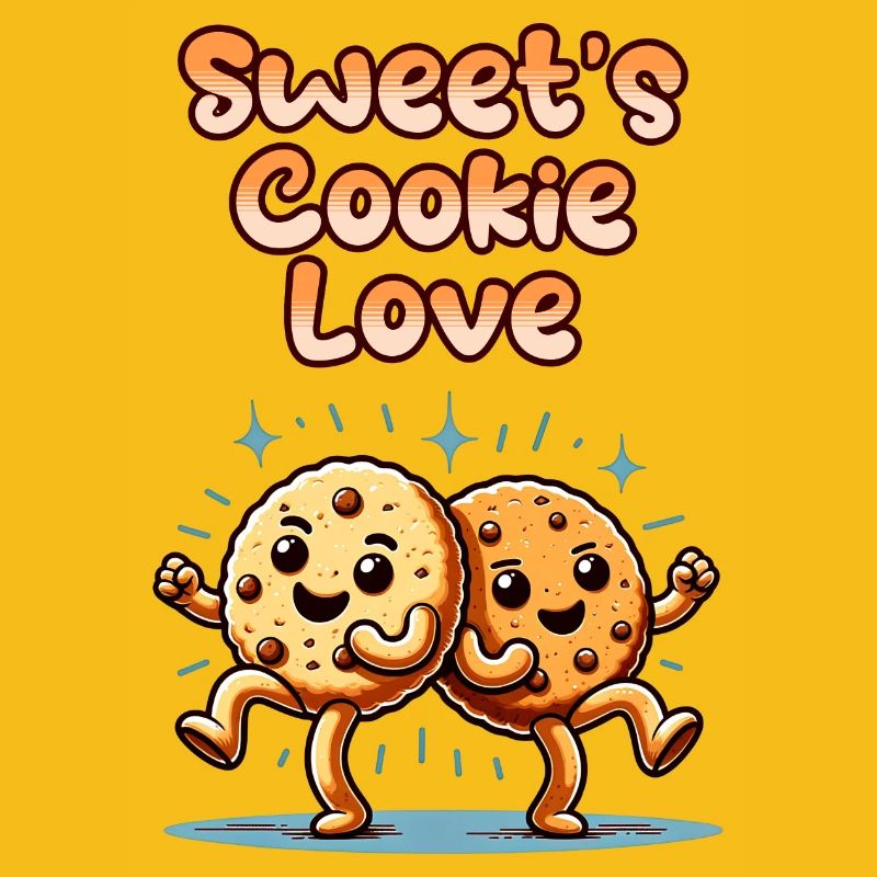 Biscuits mignons Biscuits sucrés Amour danser