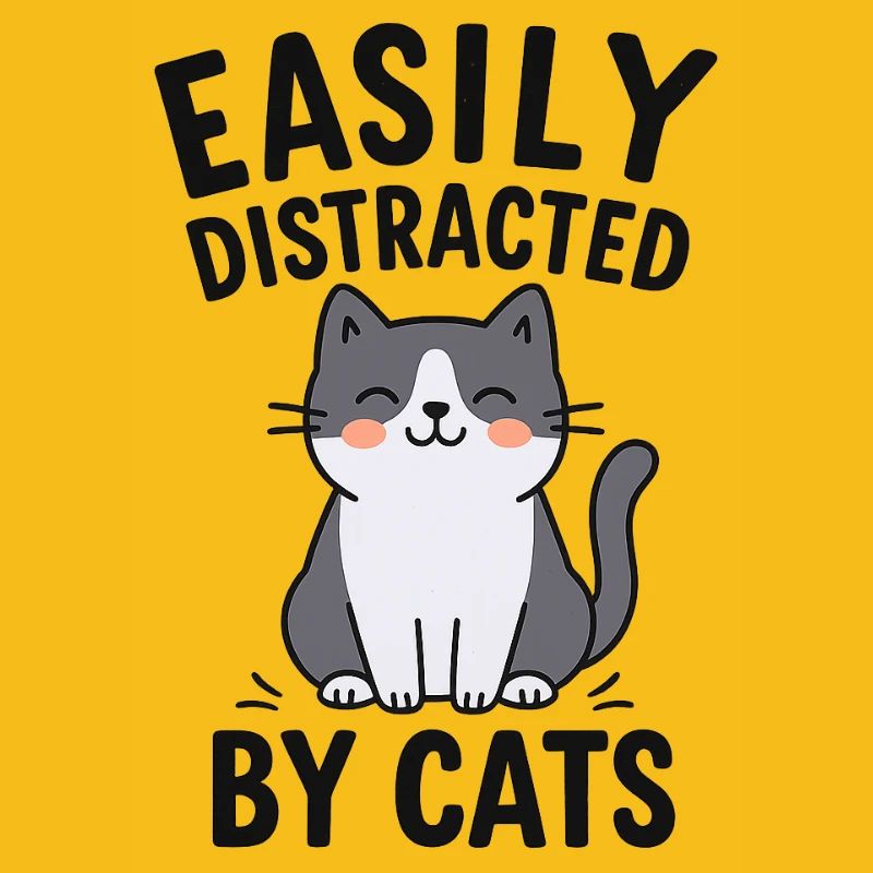 Conception de thème de chat humoristique