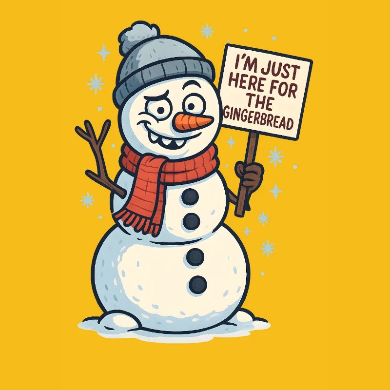 Gingerbread Schneemann Spruch