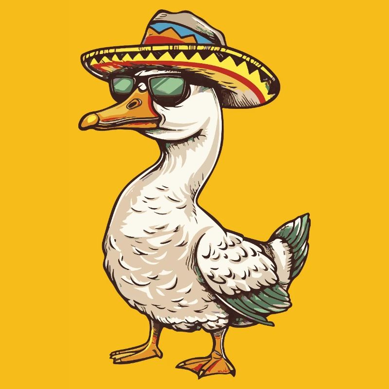 Goose Comic Funny Sombrero