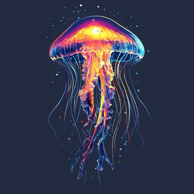 Méduse Méduse de feu Méduse Méduse mignonne