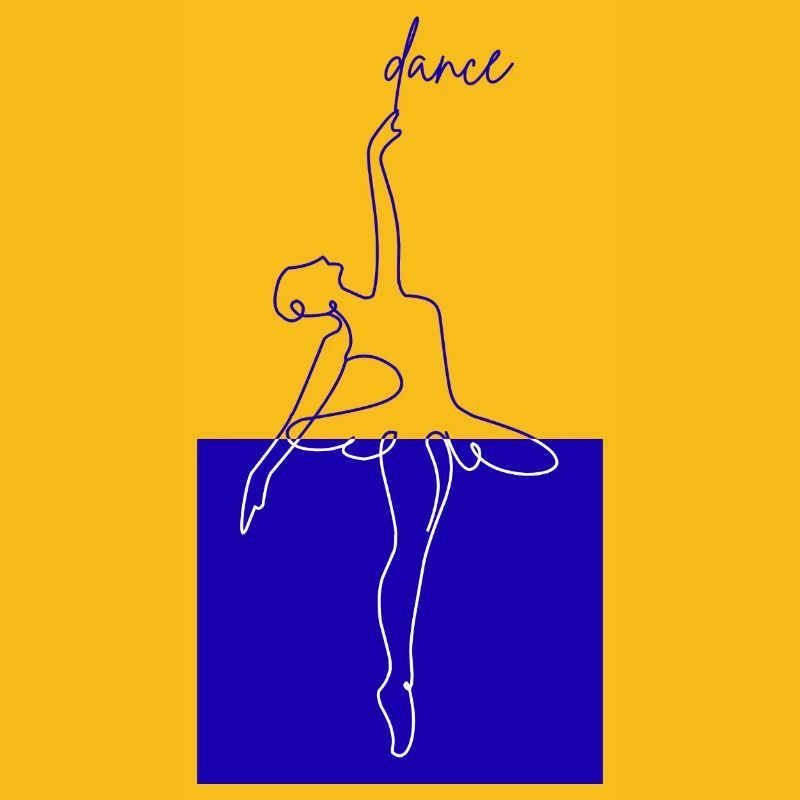 Blue Line Ballet Danse de forme minimale