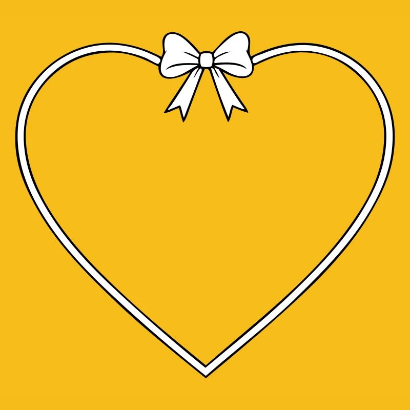 Heart with bow