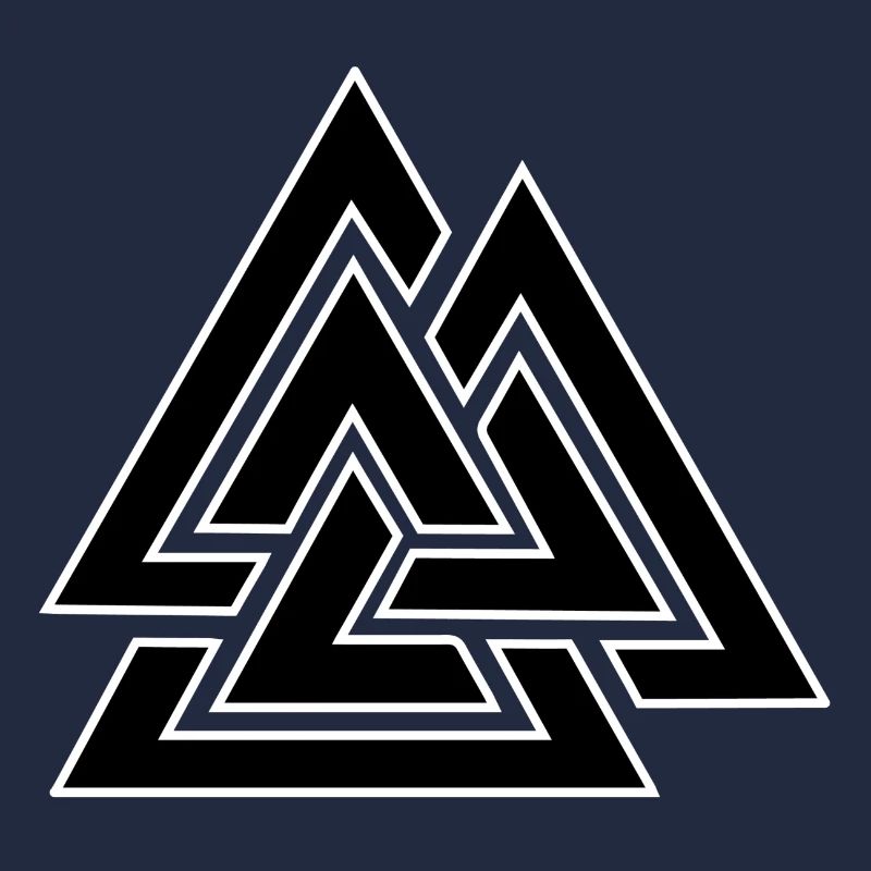 Motif triangulaire entrelacé
