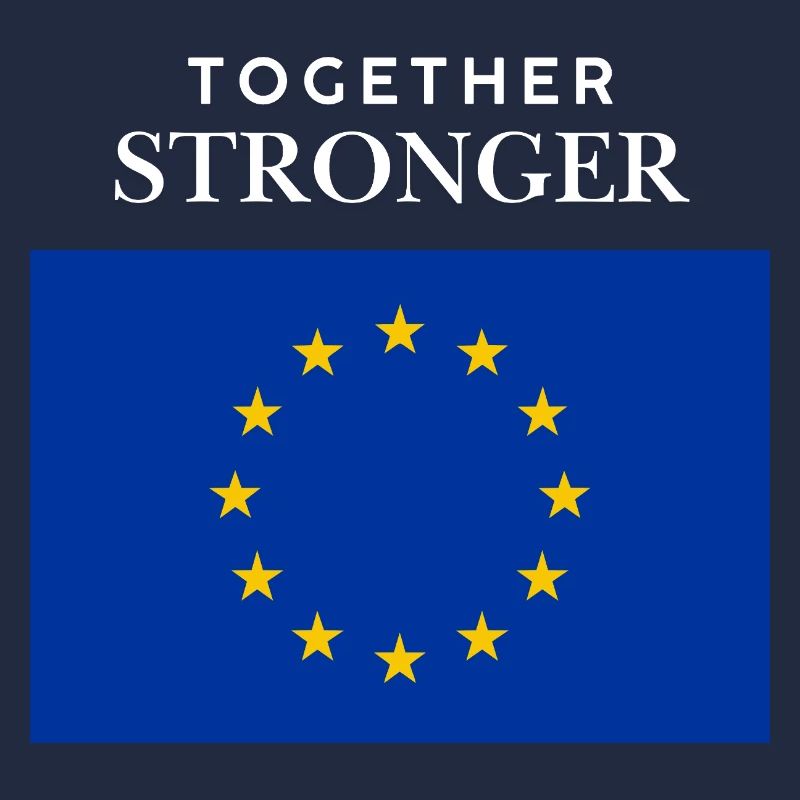 Stronger together EU flag