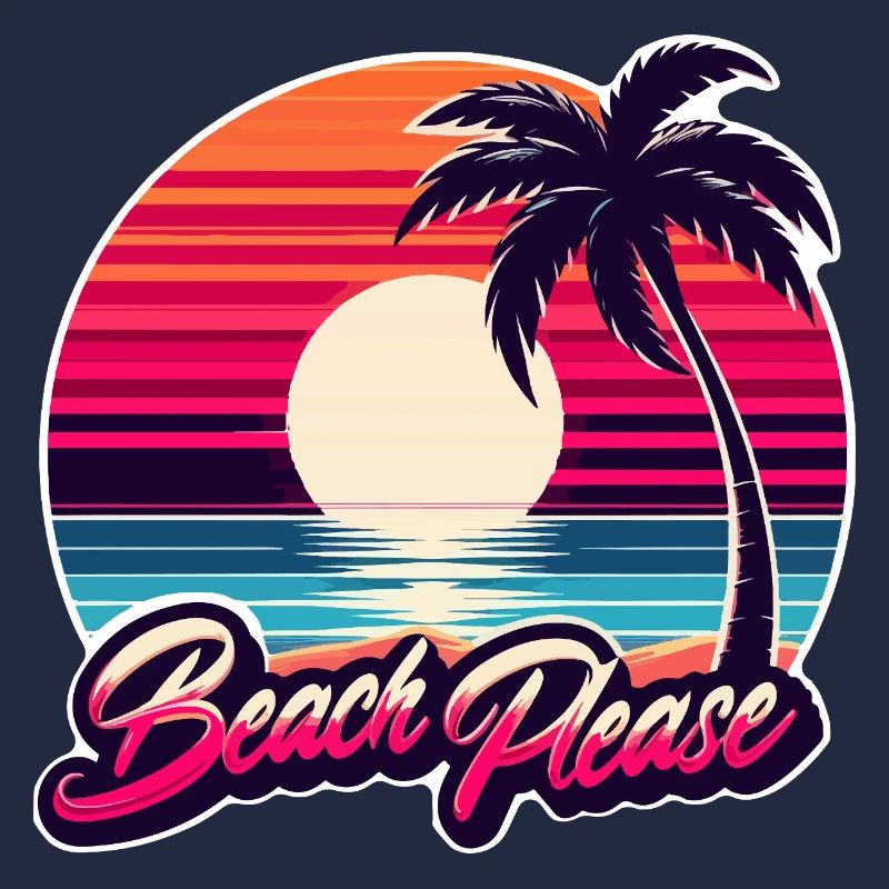 Coucher de soleil plage Beach Please