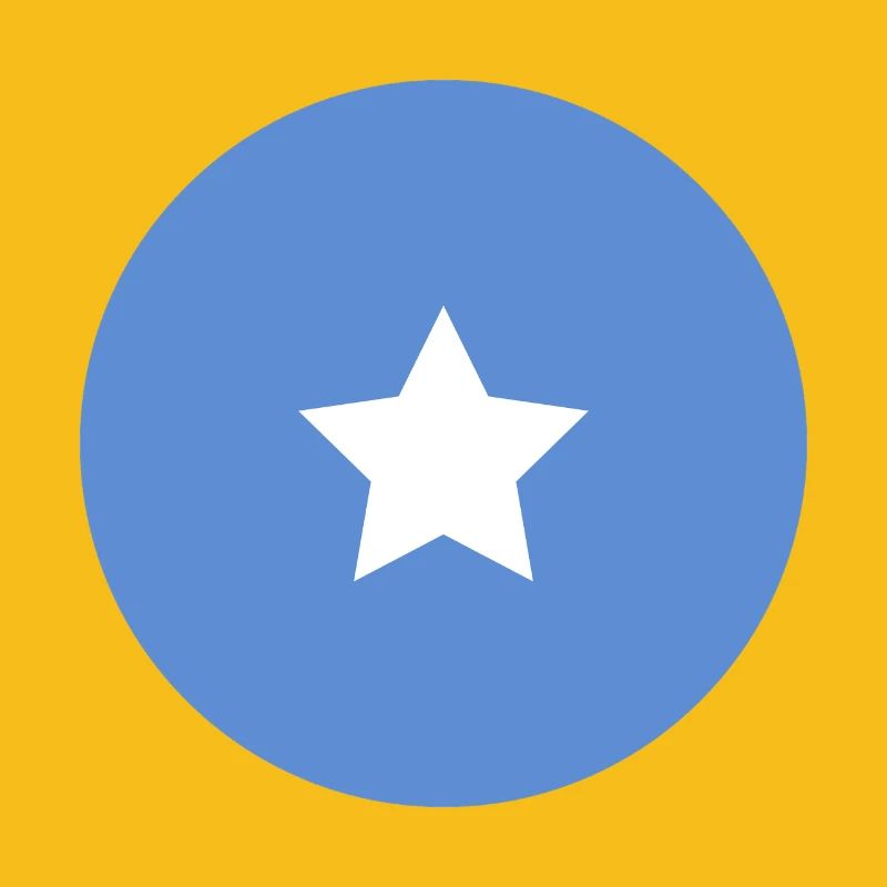 Drapeau rond somalien