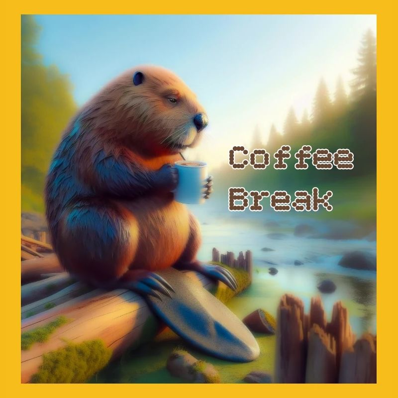 Biber Kaffeepause