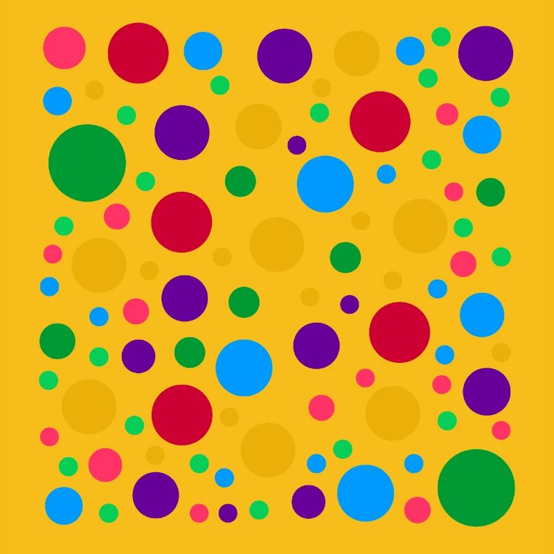 Buntes Polka Dot Muster – hell fleckig gepunktet