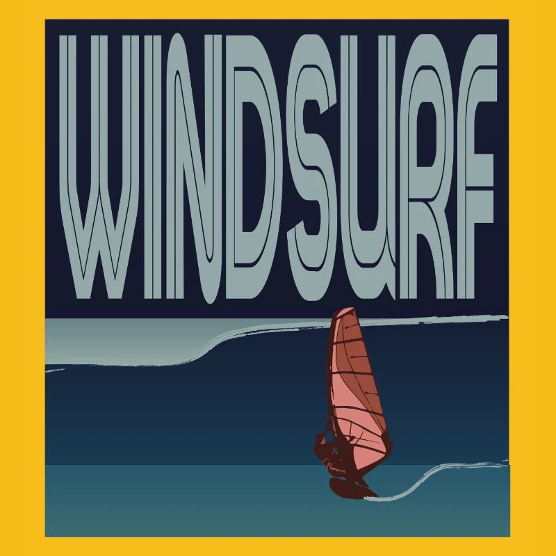 Windsurfer in Welle