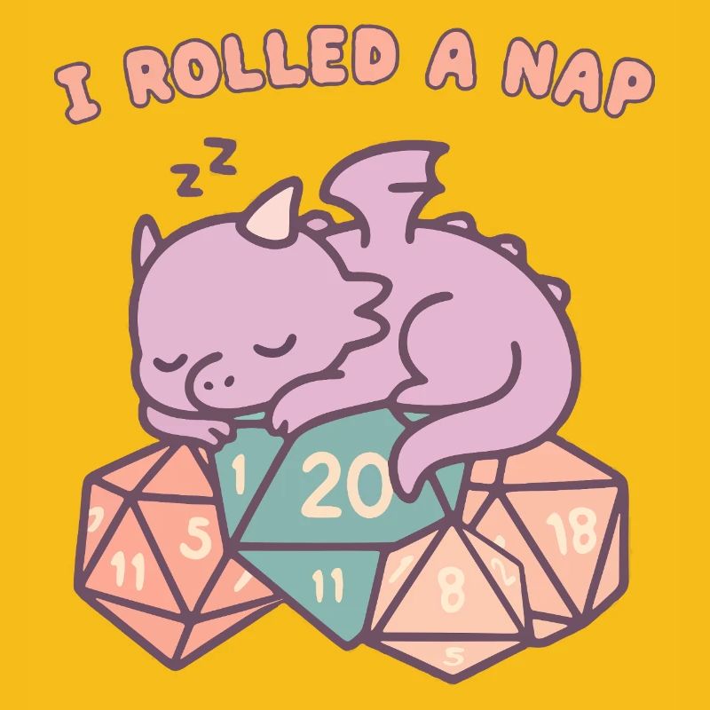 Nickerchen Rollender Drache