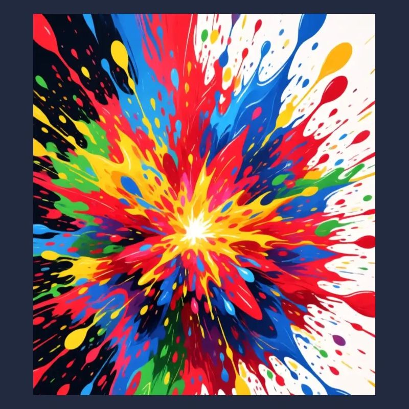 Conception d’impression à explosion de couleurs