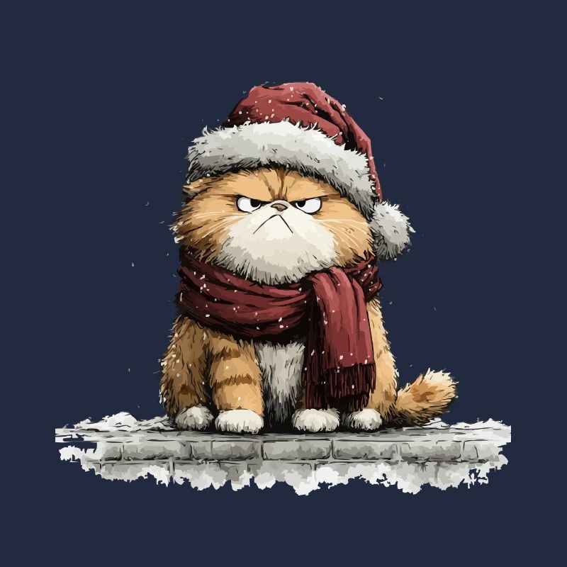 Grimmiger Weihnachtskater