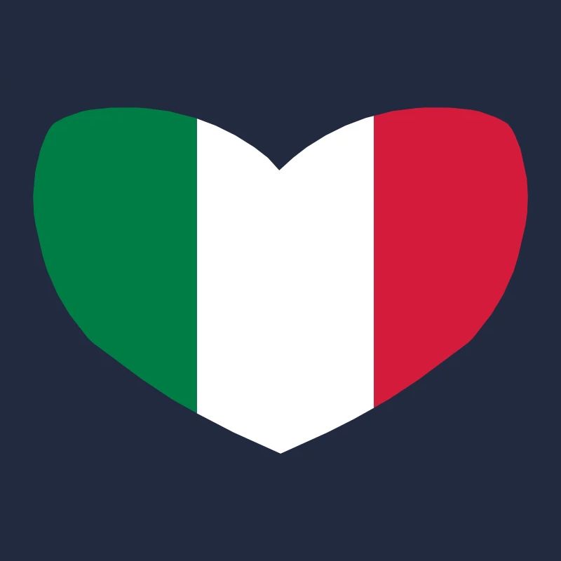 Italian Flag Heart