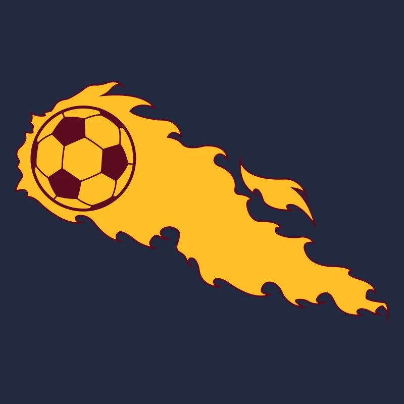 Burning football