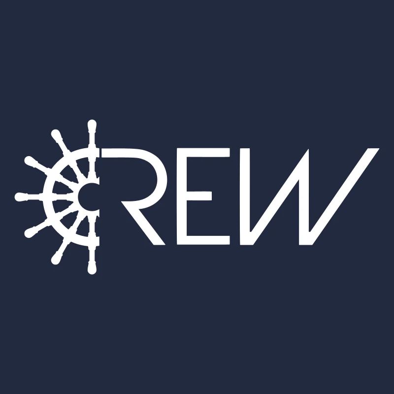 Sailing Crew Sailing Team Ship Steering Wheel Text Logo