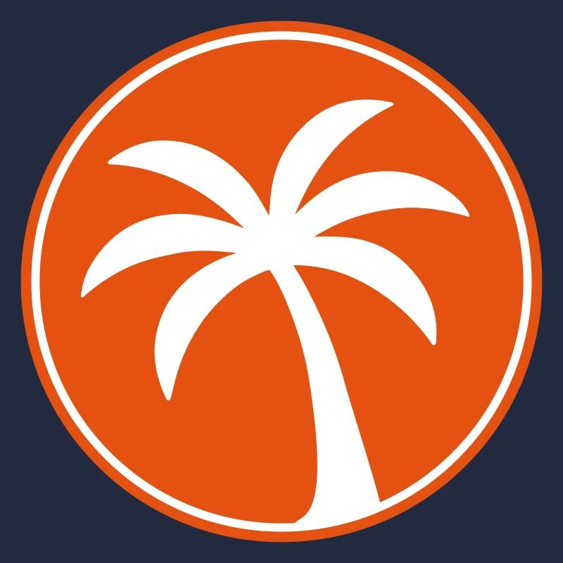 Palm tree icon beach