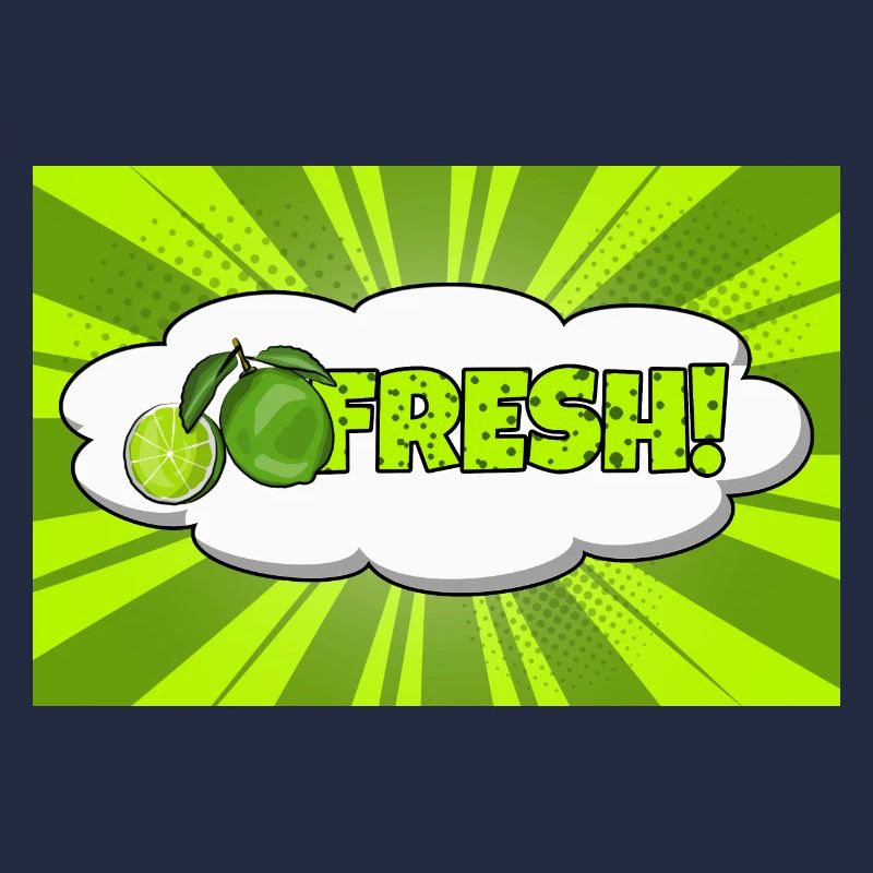 Frischer Comic-Stil Bubble Graffiti Schriftzug
