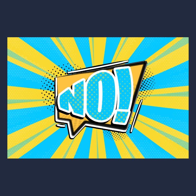 Nein! Comic Style Bubble Graffiti Schriftzug