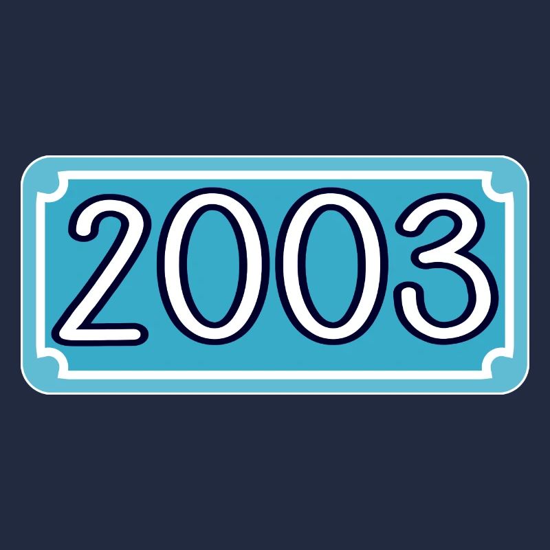 Année de naissance 2003 - année de lettrage 2003