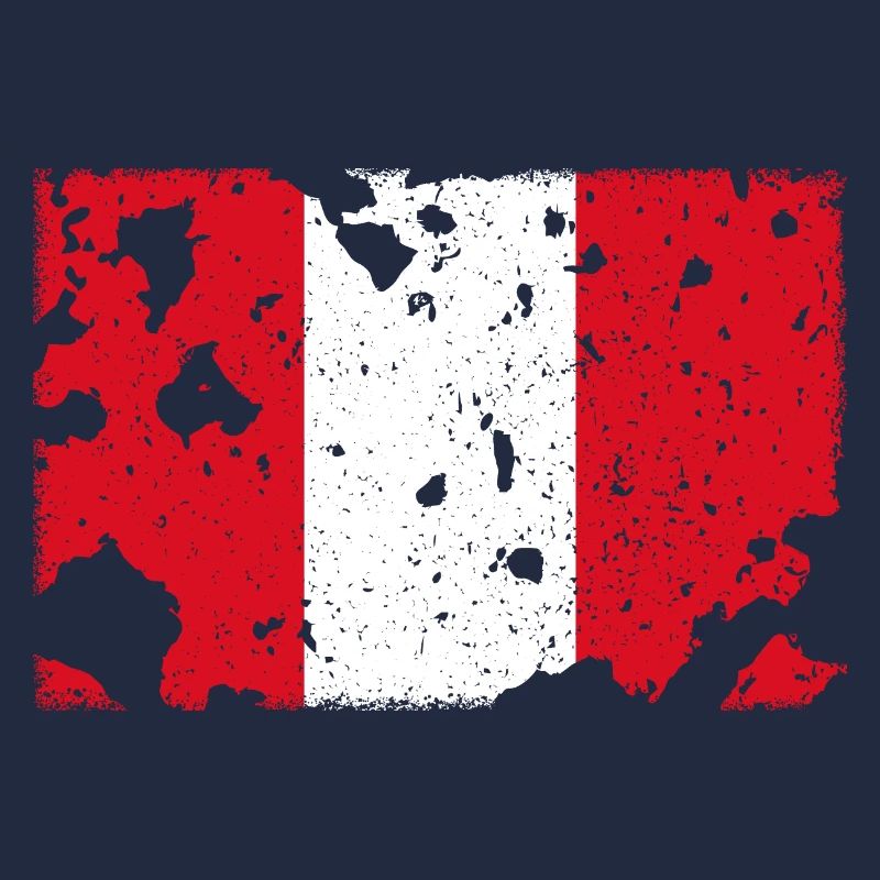 Drapeau du Pérou - Vintage