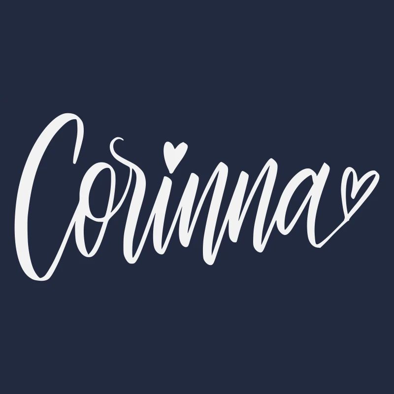 Corinna Écriture manuscrite avec cœur