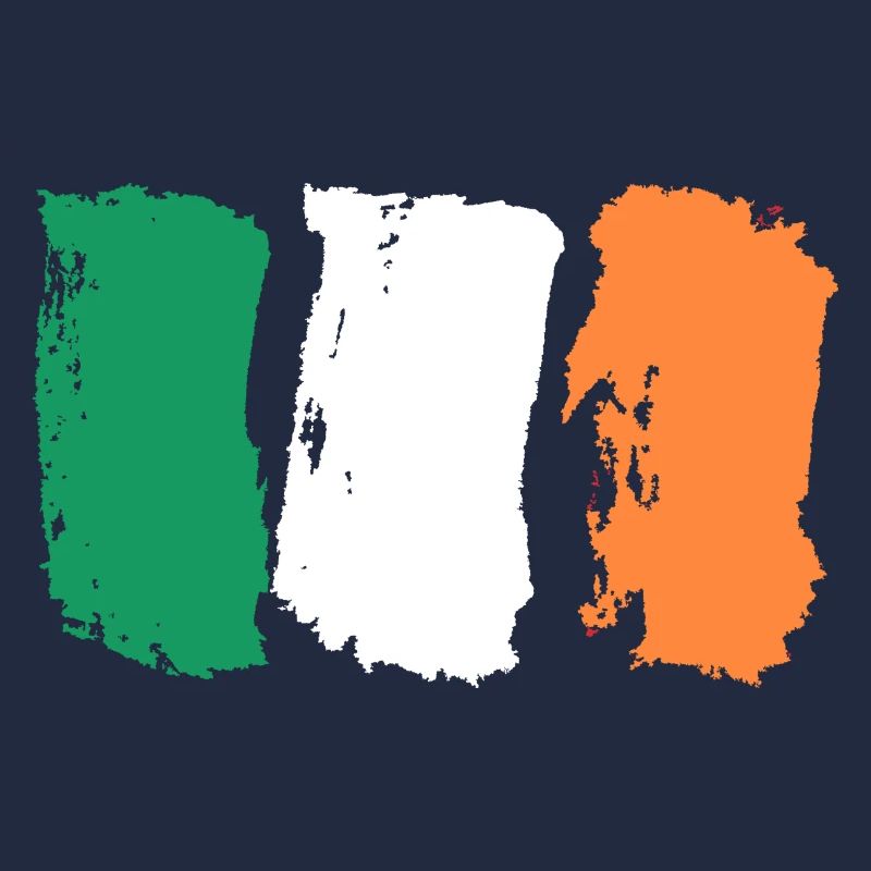 Coups de pinceau du drapeau de l’Irlande