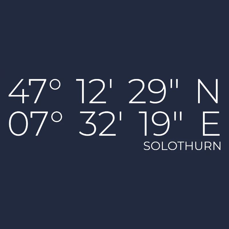 Coordinates Solothurn Canton of Solothurn