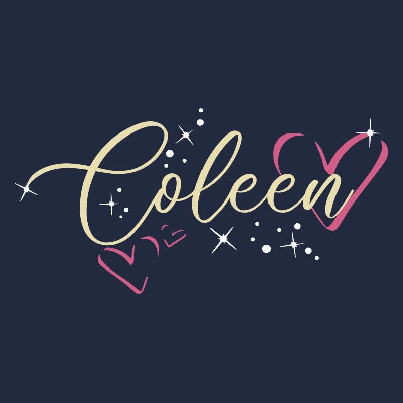 Coleen Surname First name Calligraphy Heart