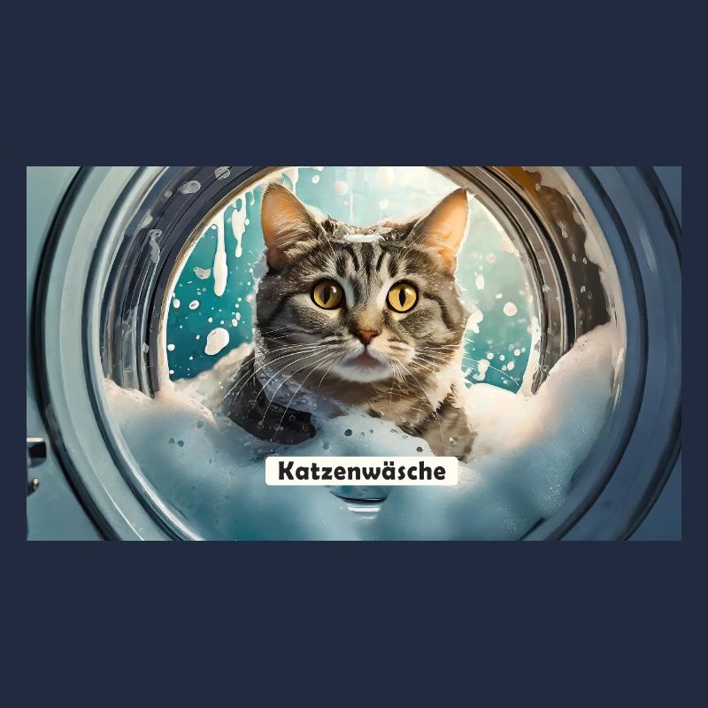 Pun ambiguous german expression – Katzenwäsche