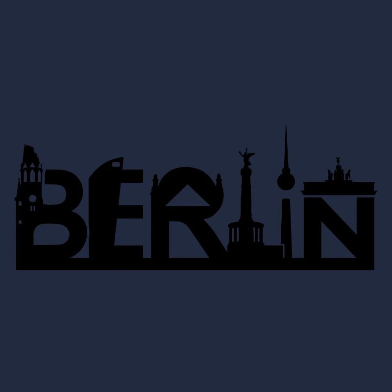 Berlin skyline with sights