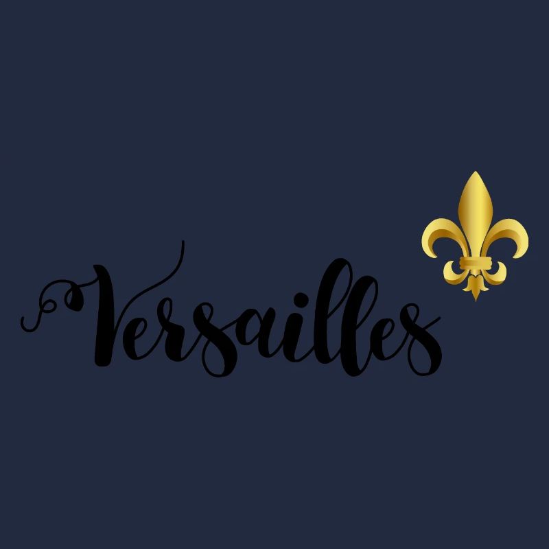 versailles lettrage et fleur de lys