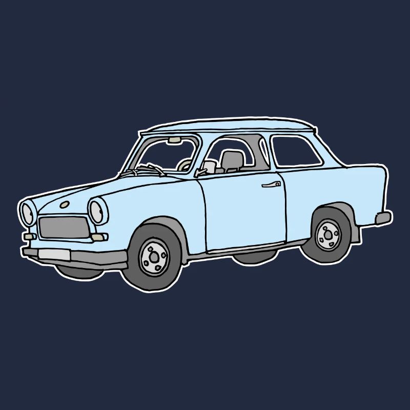 Hellblauer Trabi, Trabant