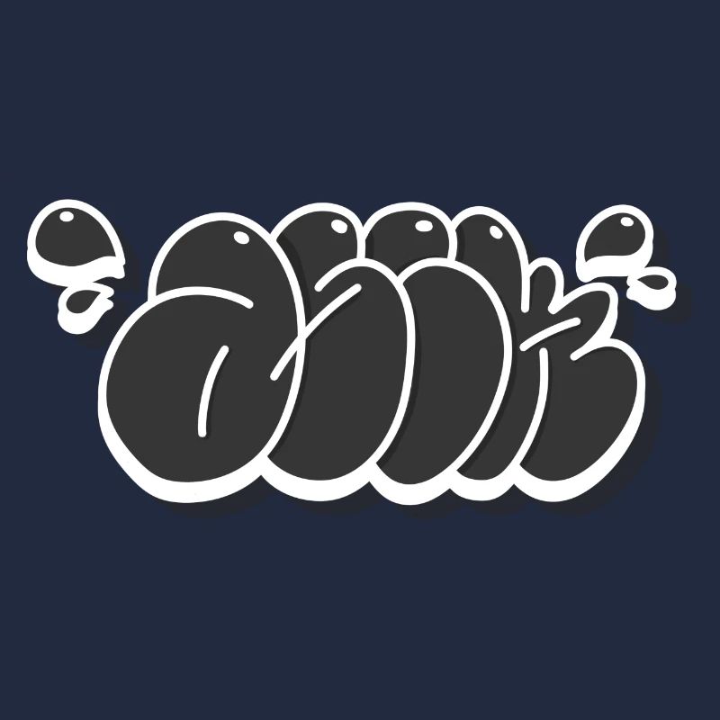 Graffiti throwup asik