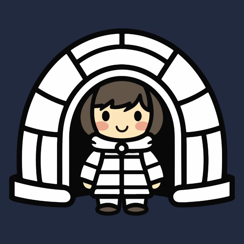 Igloo esquimau d’hiver