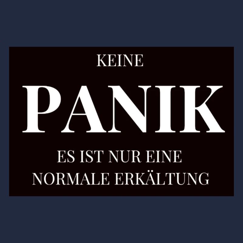 Keine PANIK schwarz