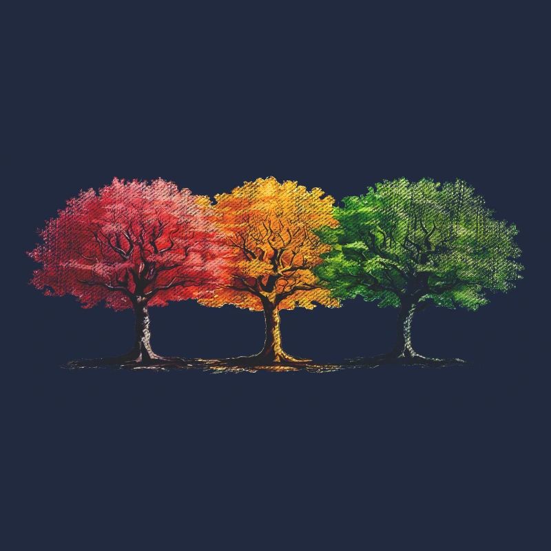 Bäume Baum bunt