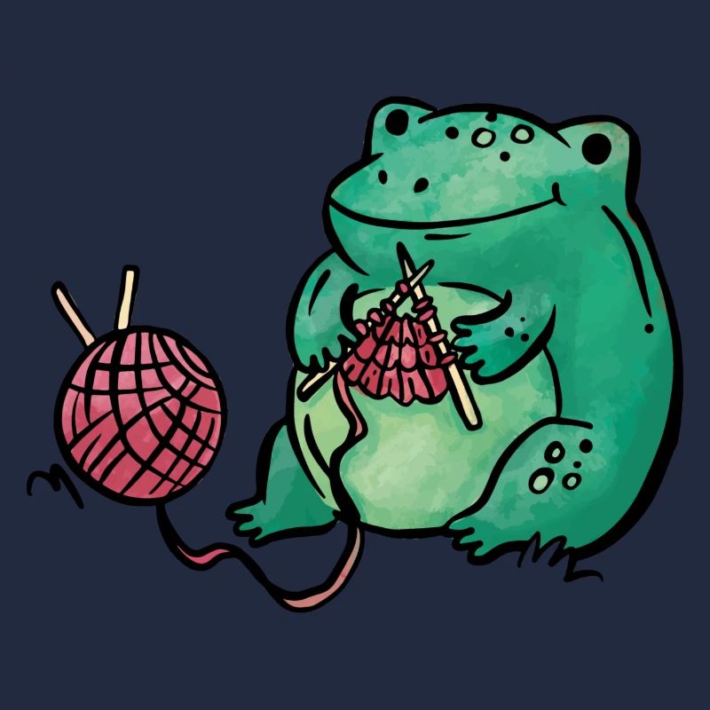 Frosch Stricken Handarbeit