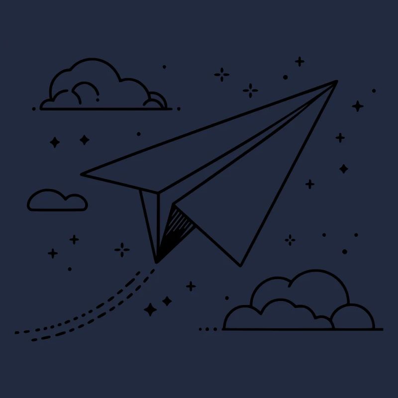 Dessin d’avion en papier