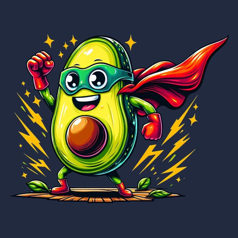 Avocado-Rächer mit Power-Punch