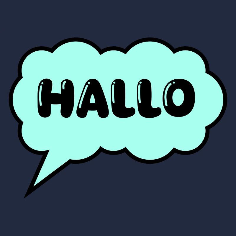 Speech bubble Hello