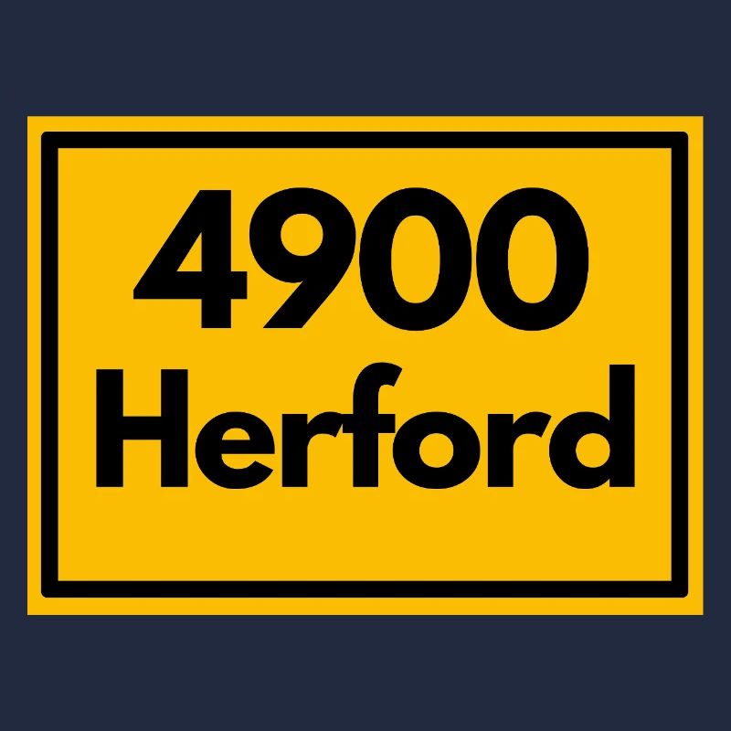 Panneau de lieu - puis rétro ancien code postal 4900 Herford