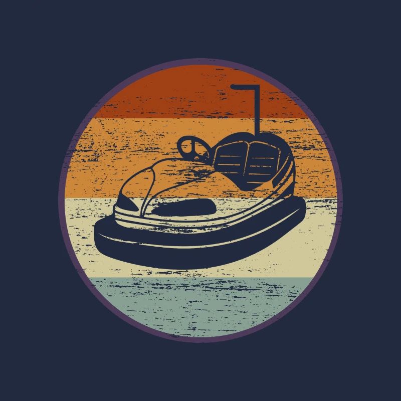 Bumper car retro fun fair 90's gift