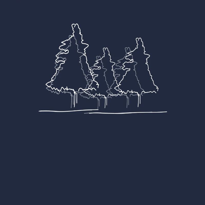 Tree Forest Lineart