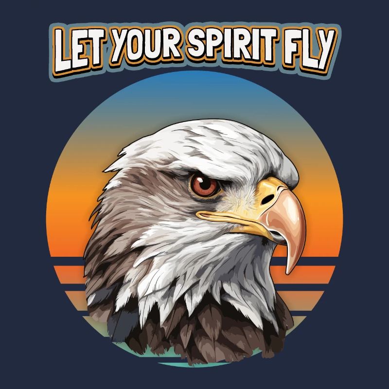 Adler-Motiv, Adler Illustration, Spruch