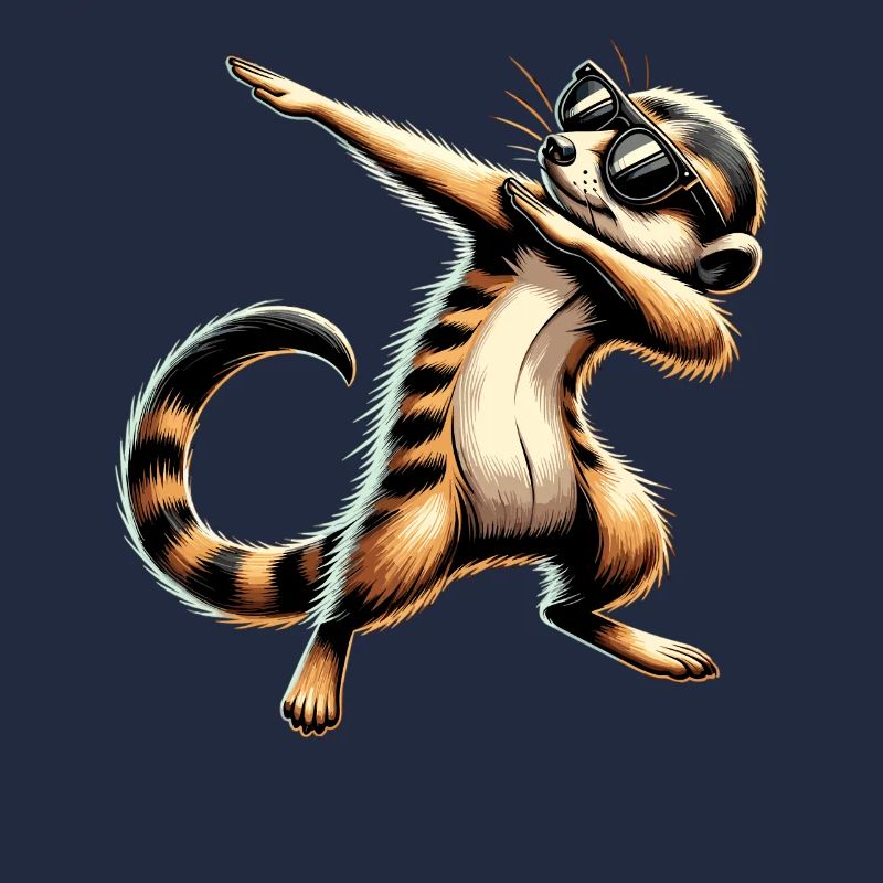 Dabbing Erdmännchen mit Sonnenbrille Cool Erdmännchen