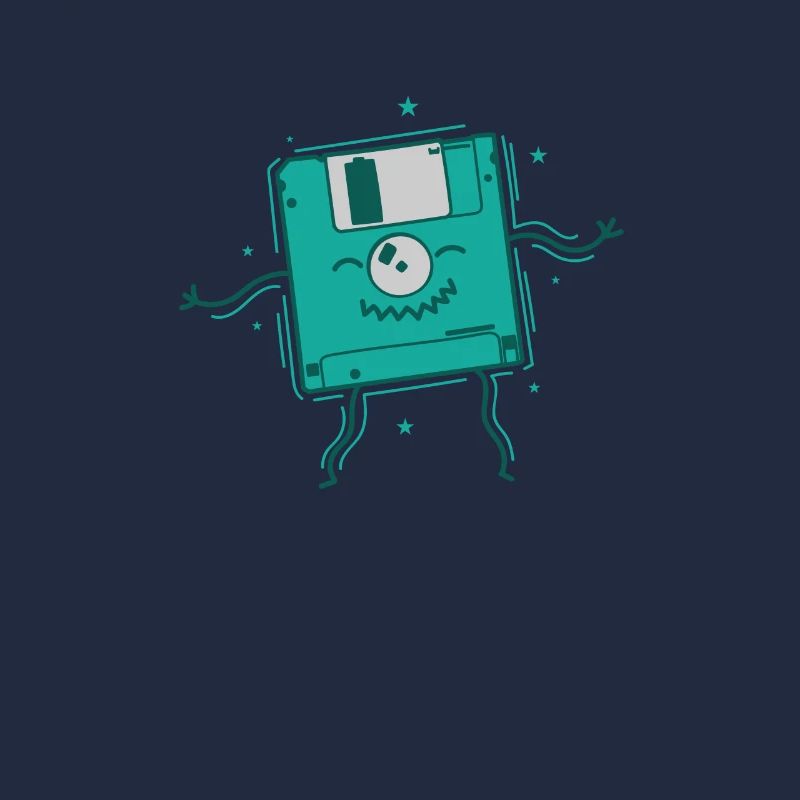 Floppy Disk Dances Retro Storage Module Disk